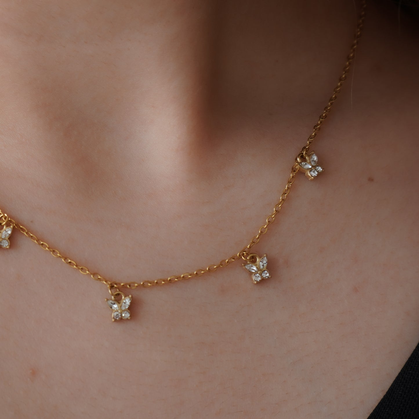 Dainty Butterflies Necklace