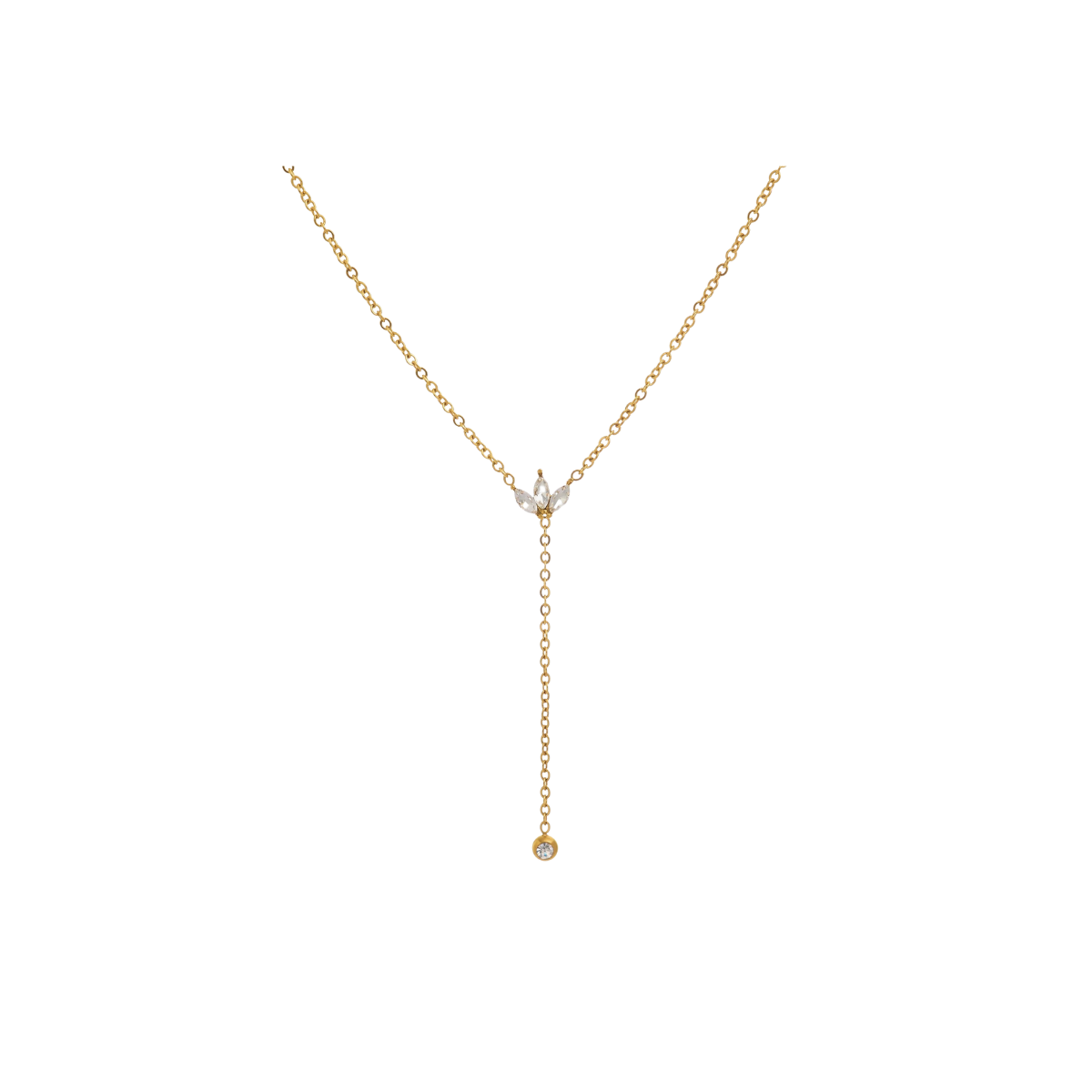 Y-Shaped Dangling Necklace