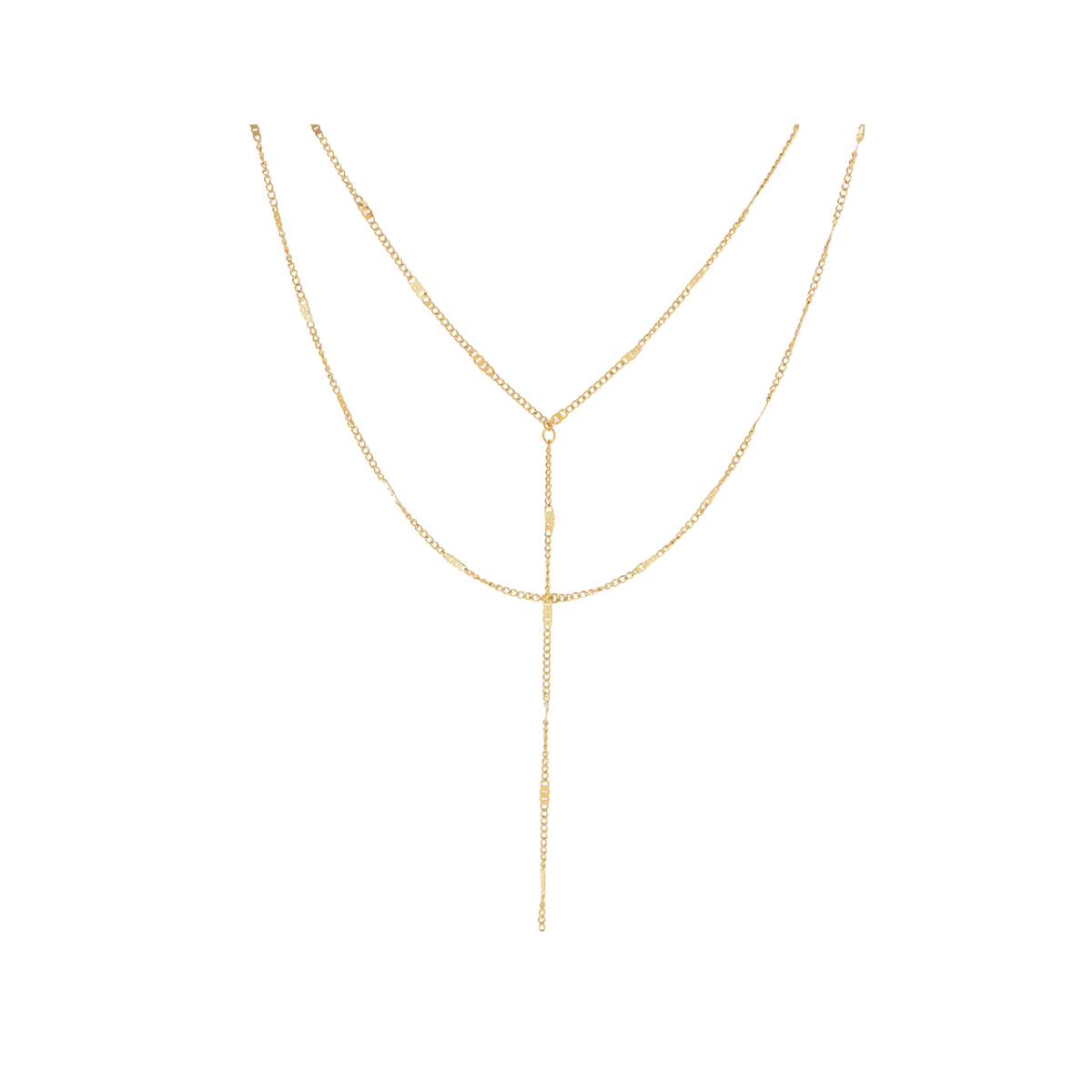 Double Layered Tassel Necklace