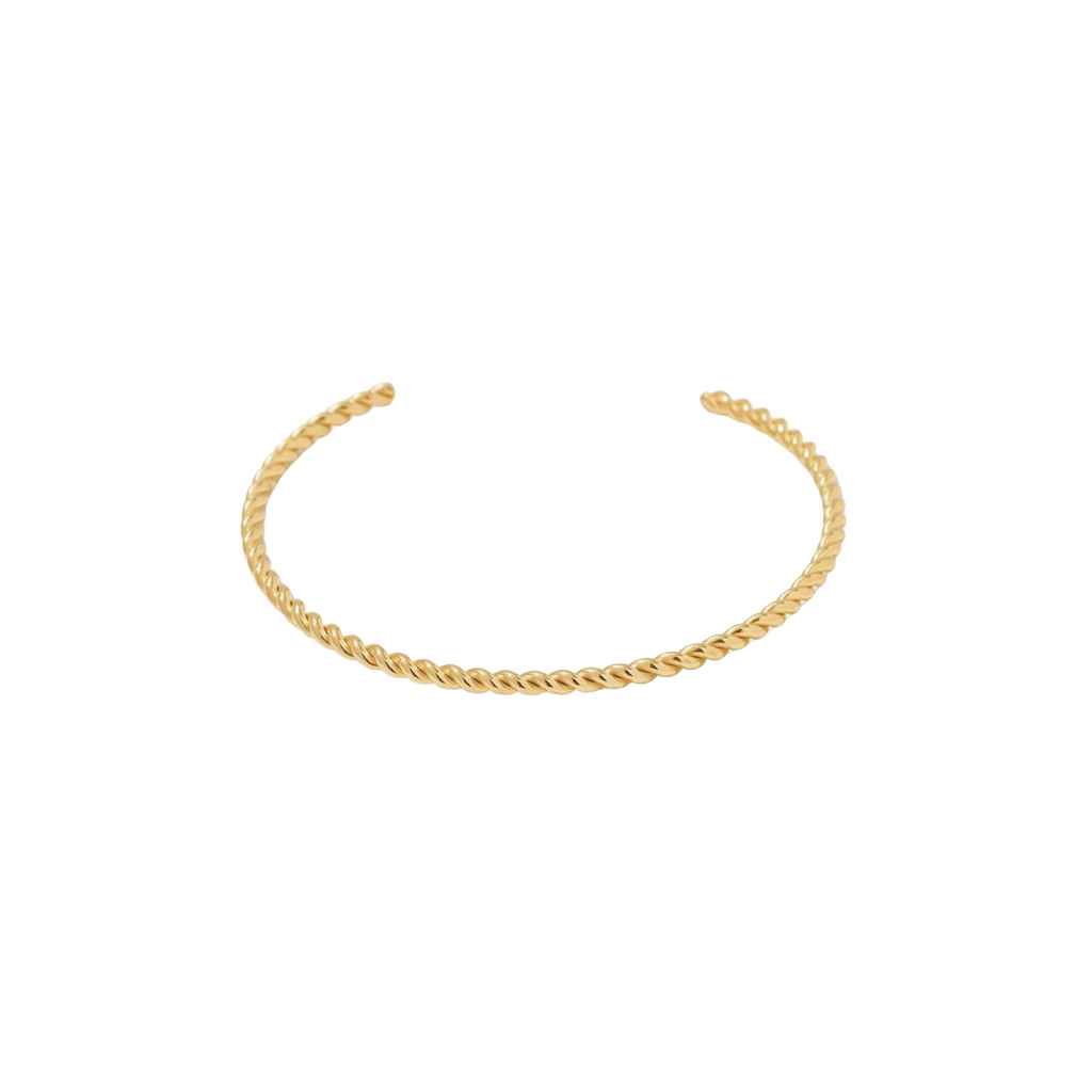 Thin Twisted Bangle Bracelet