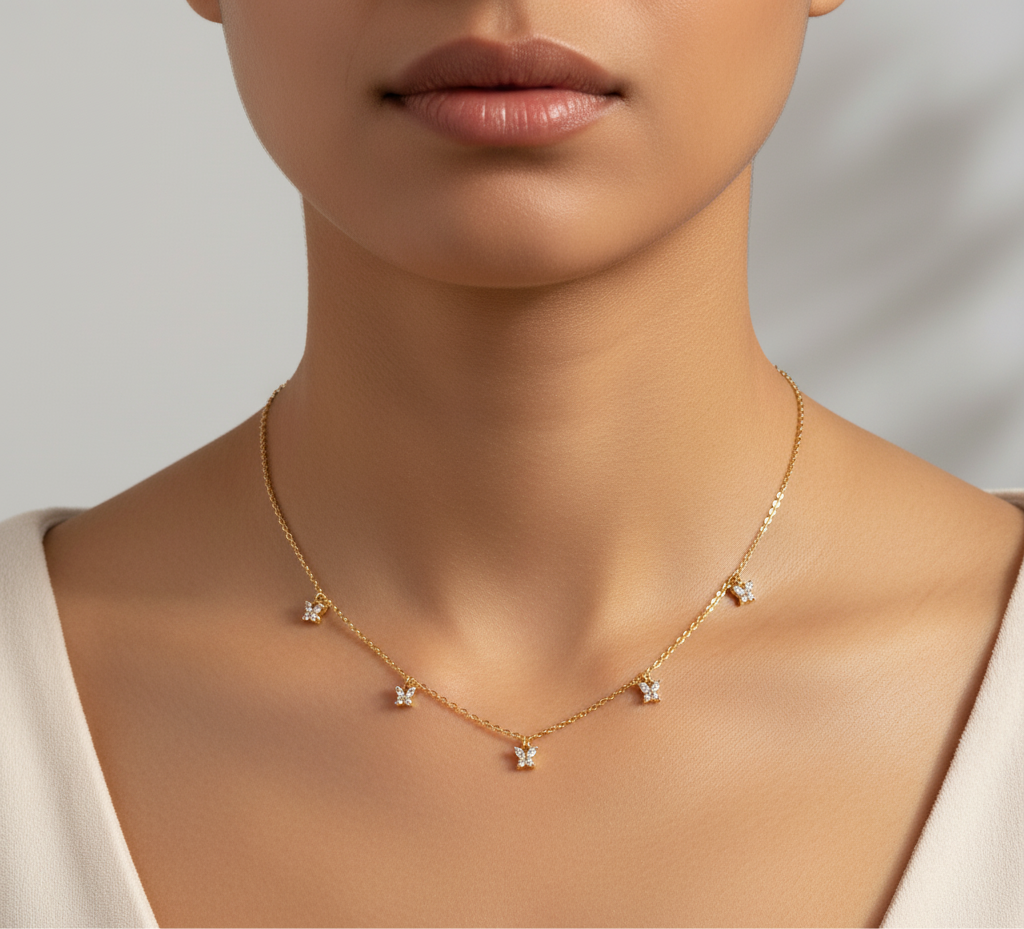 Dainty Butterflies Necklace