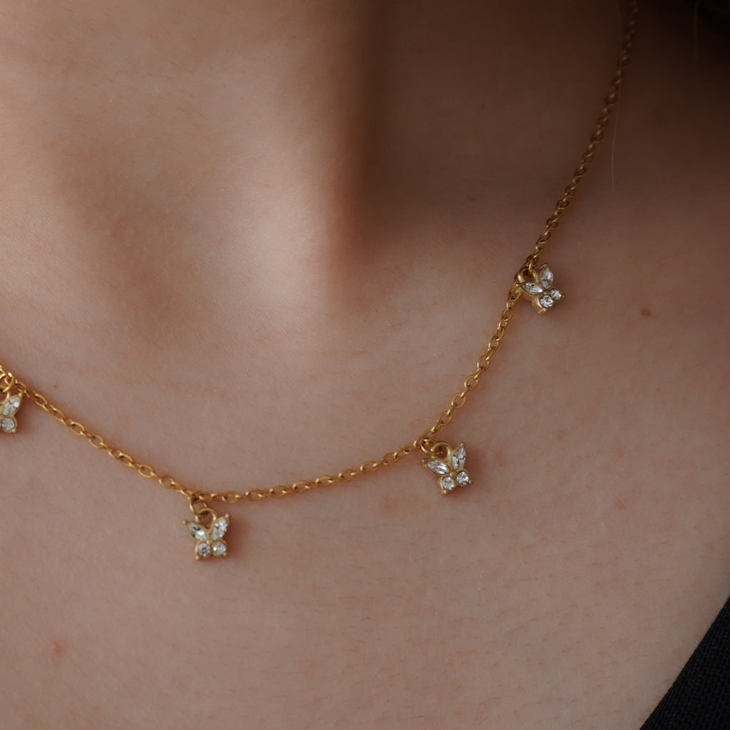 Dainty Butterflies Necklace