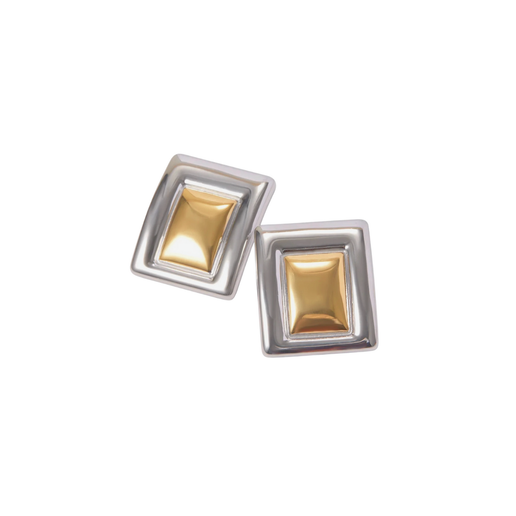 Two-Tone Chunky Earring
