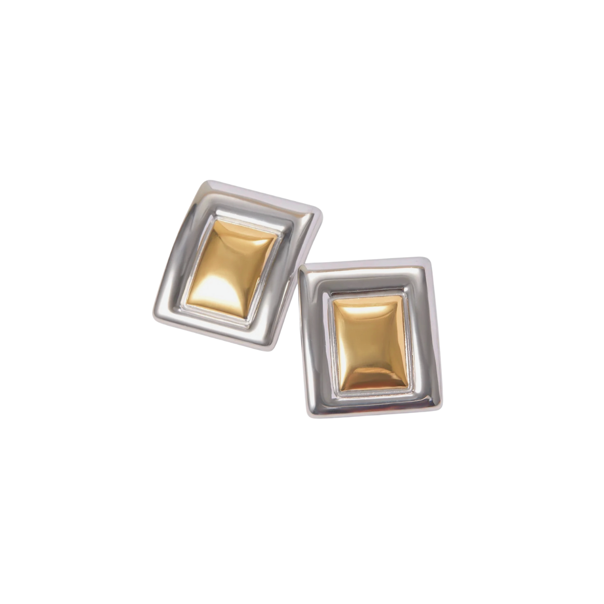 Two-Tone Chunky Earring