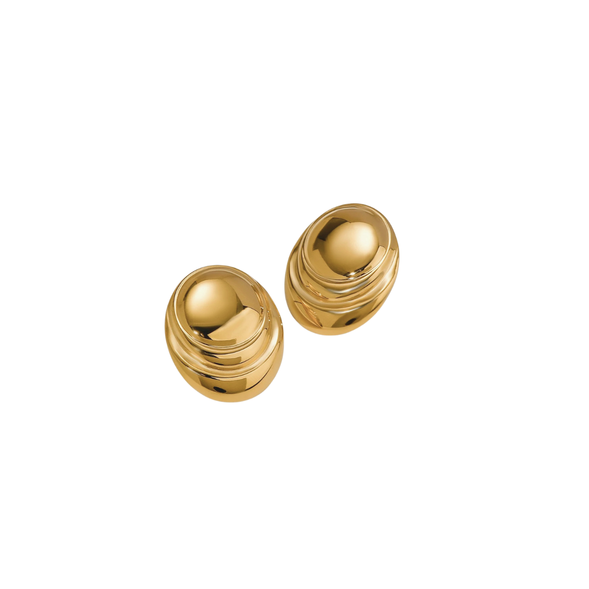 Oval Stud Earring