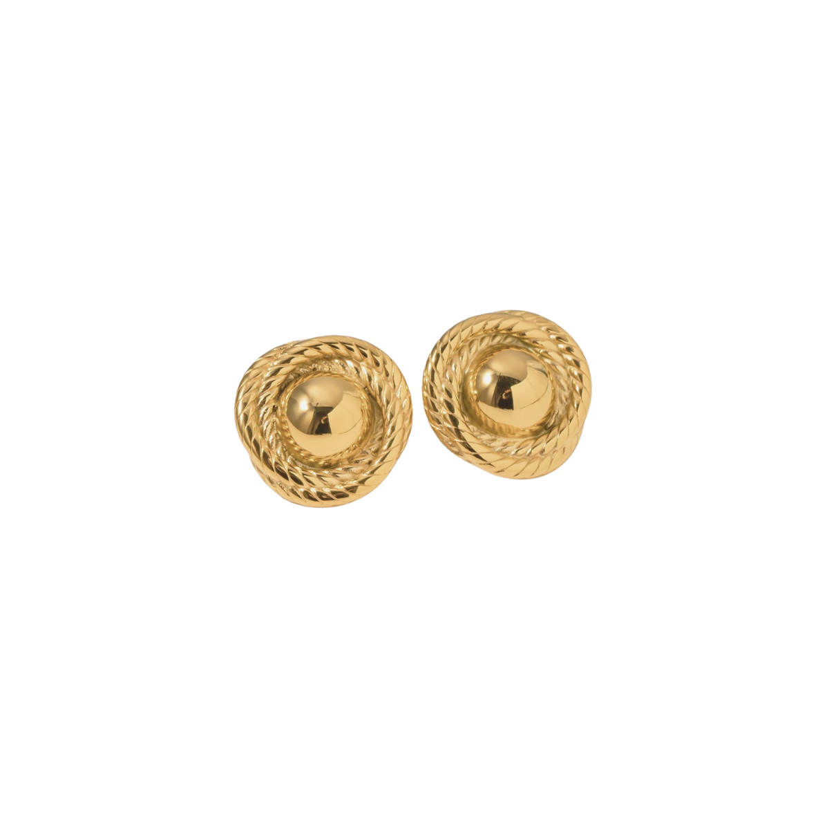 Twisted Dome Stud Earrings