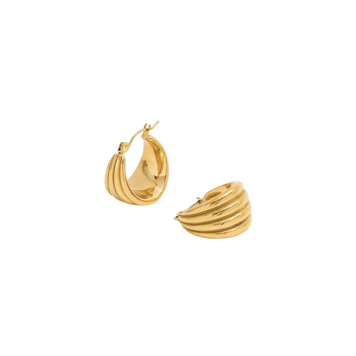 Fina Ribbed Earrings
