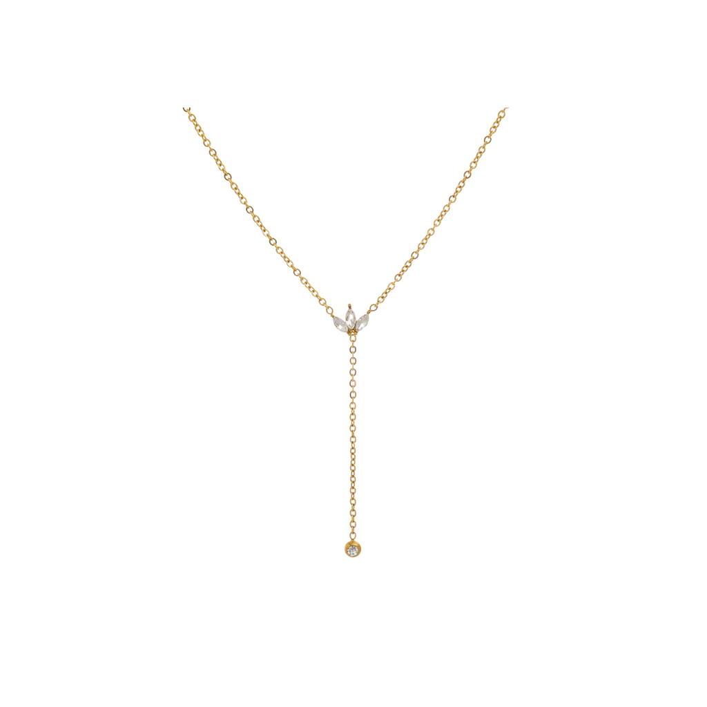 Y-Shaped Crown Necklace