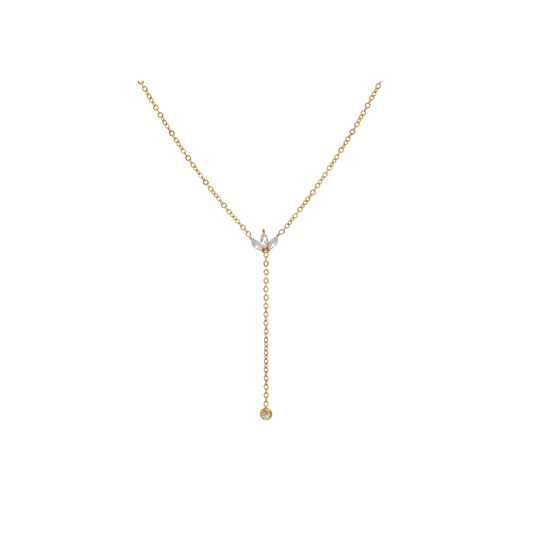 Y-Shaped Dangling Necklace
