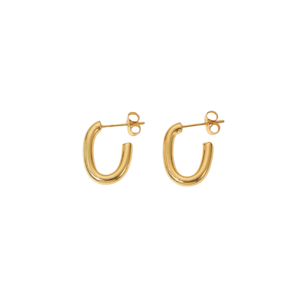 Oval Dainty Earrings