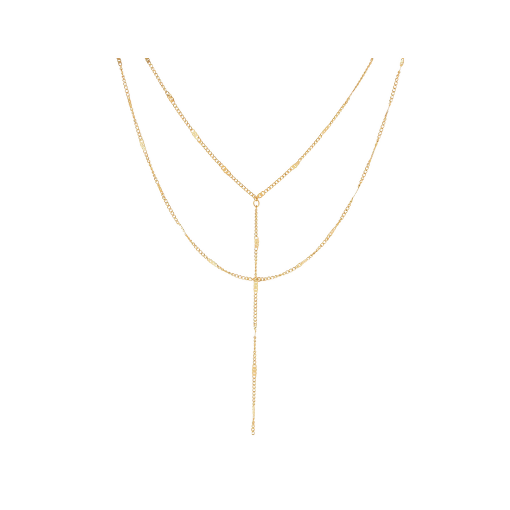 Double Layered Tassel Necklace