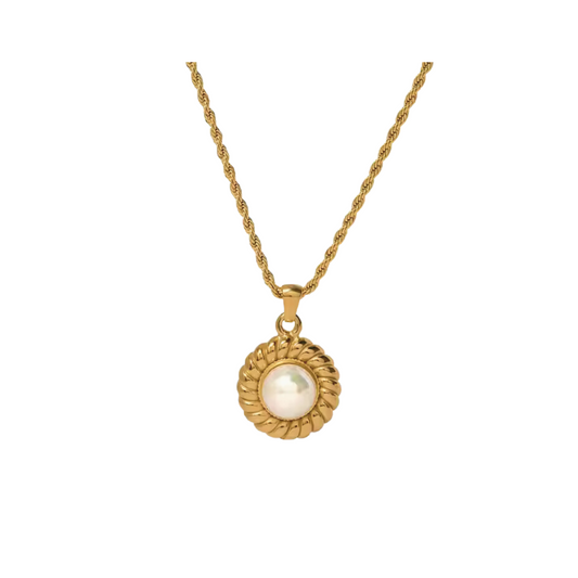 Vintage Pendant Rope Necklace