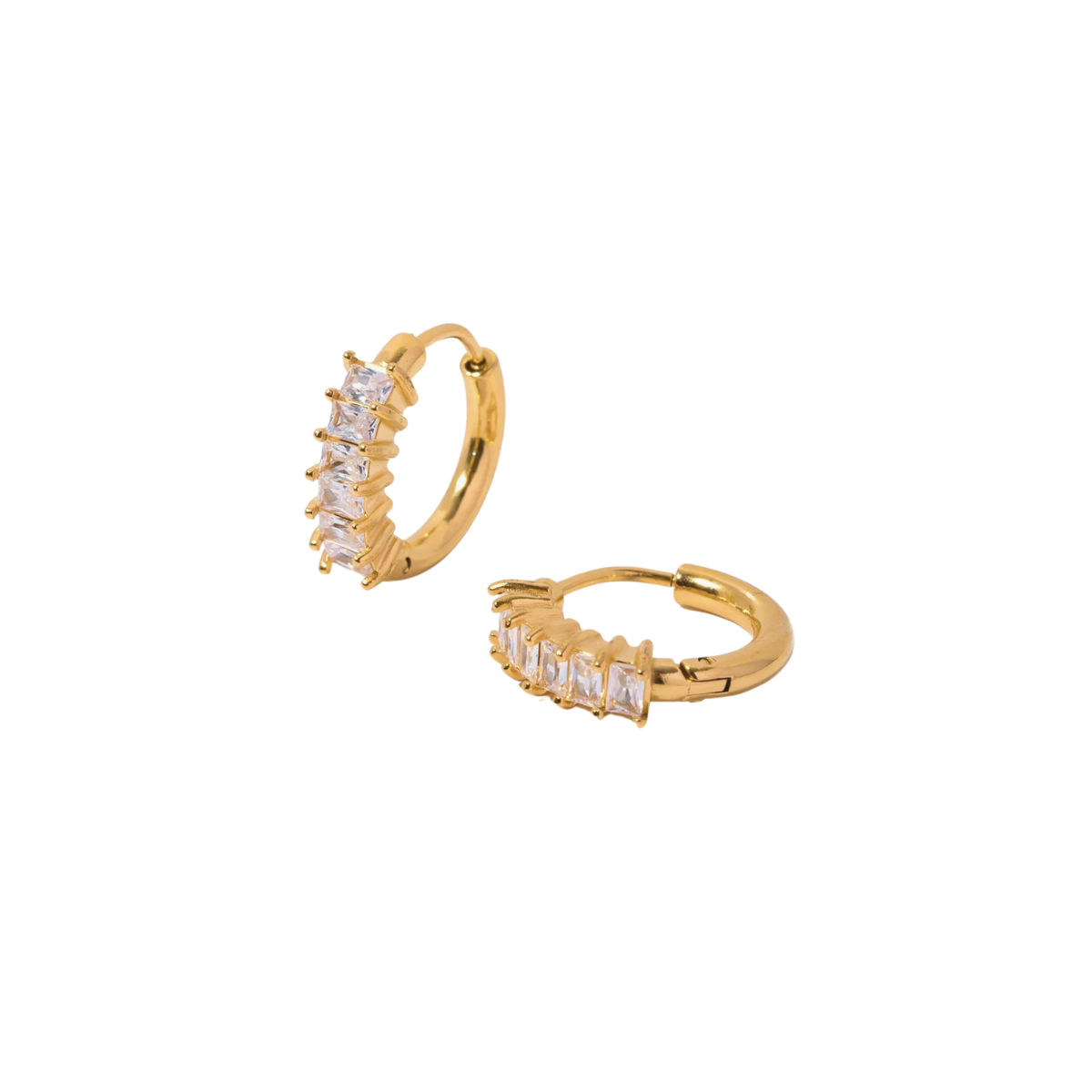 Gemstone Small Hoop Earring