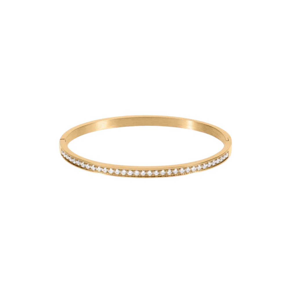 Dot Zirconia Bangle Bracelet
