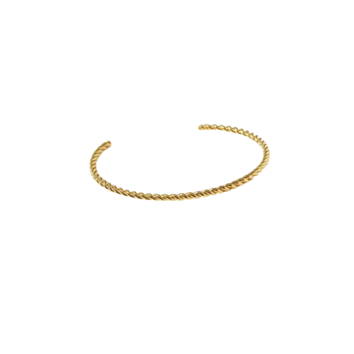 Thin Twisted Bangle Bracelet