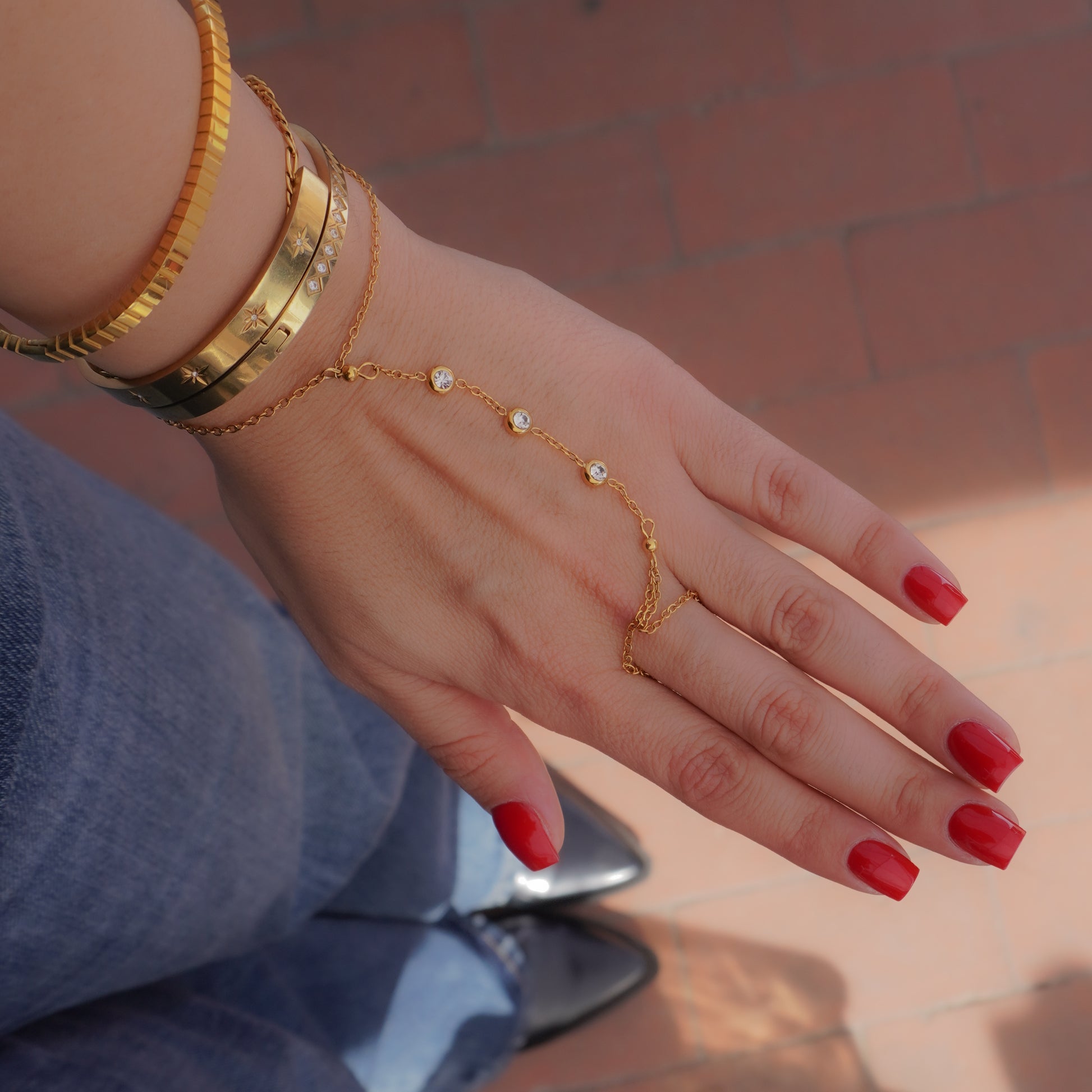 Gemstones Hand Chain