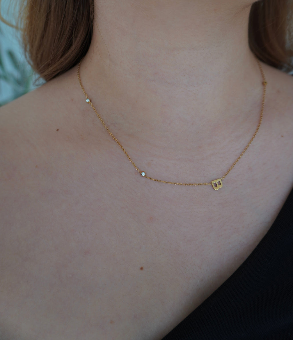 Dainty Initial Necklace