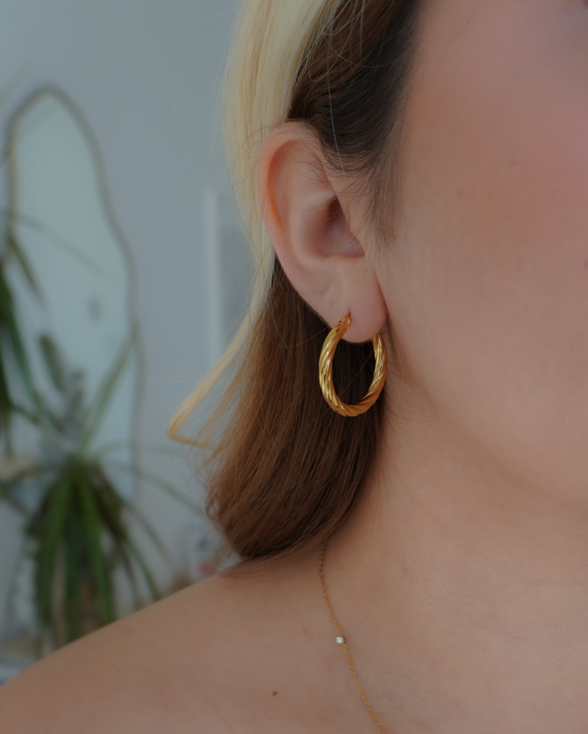 Twisted Hoop Earring