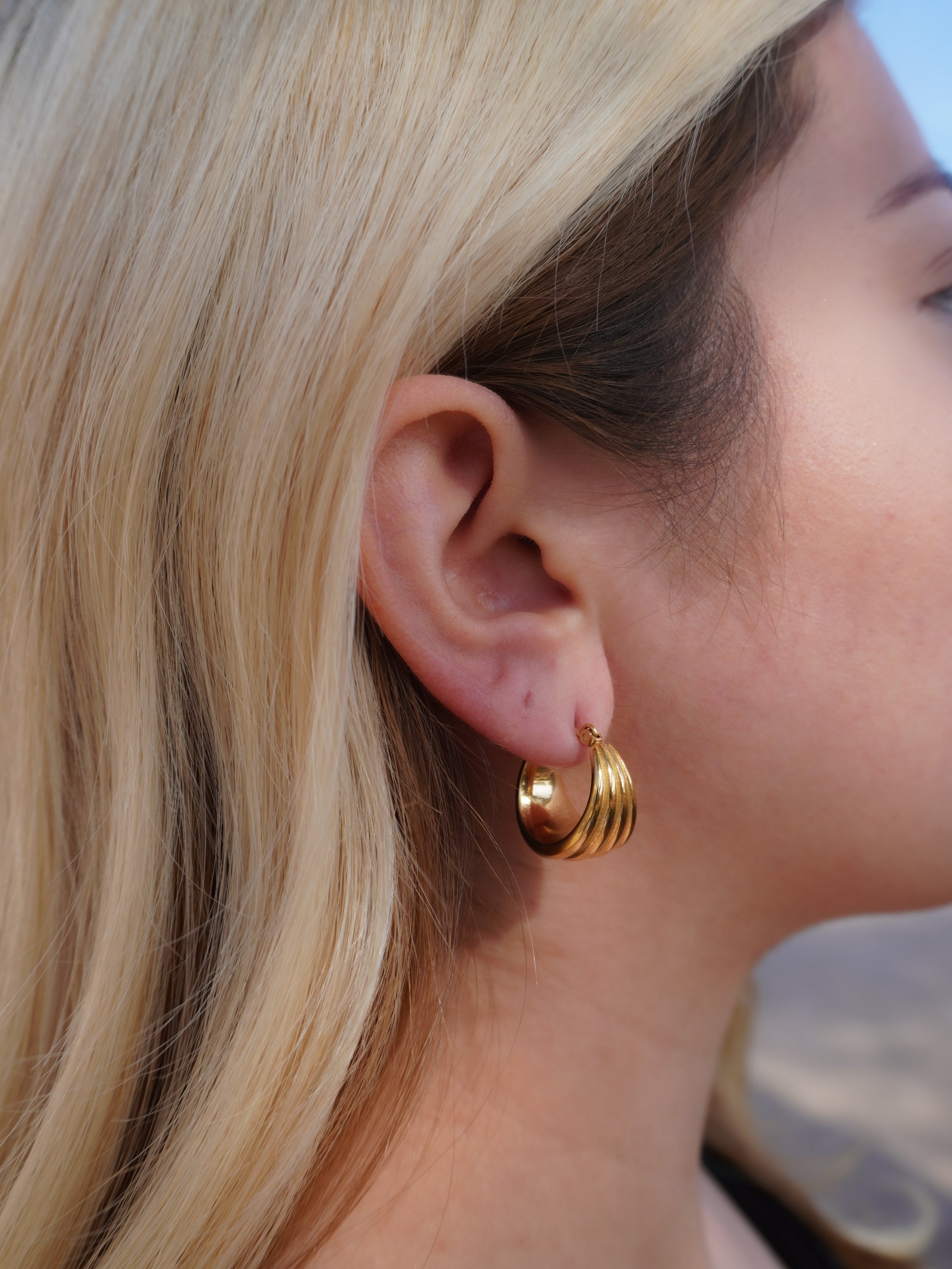 Fina Ribbed Earrings