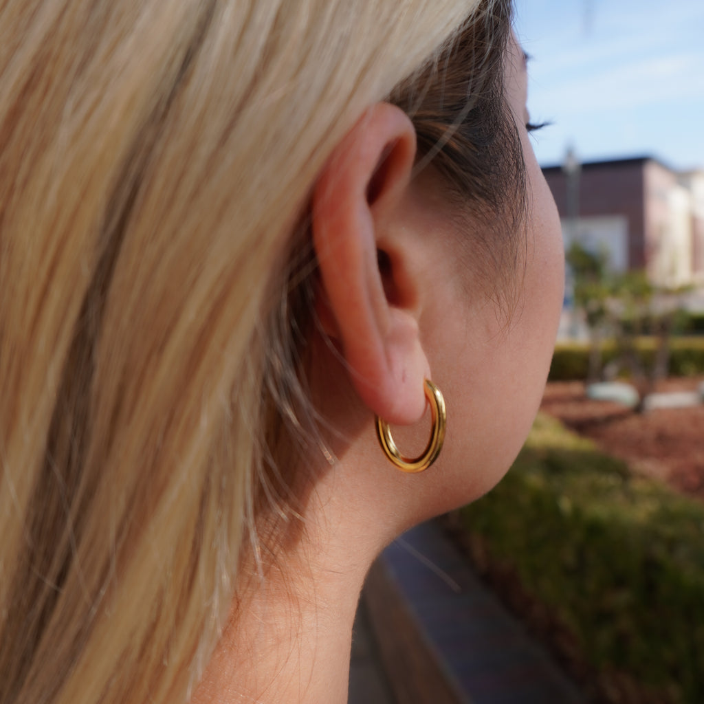 Oval Dainty Earrings