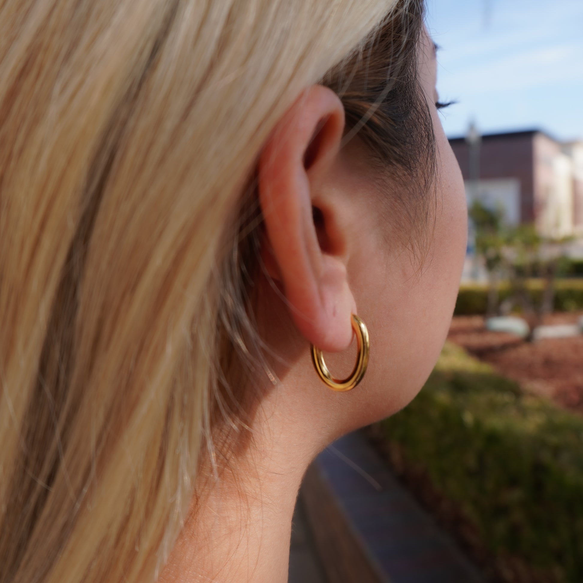 Oval Dainty Earrings