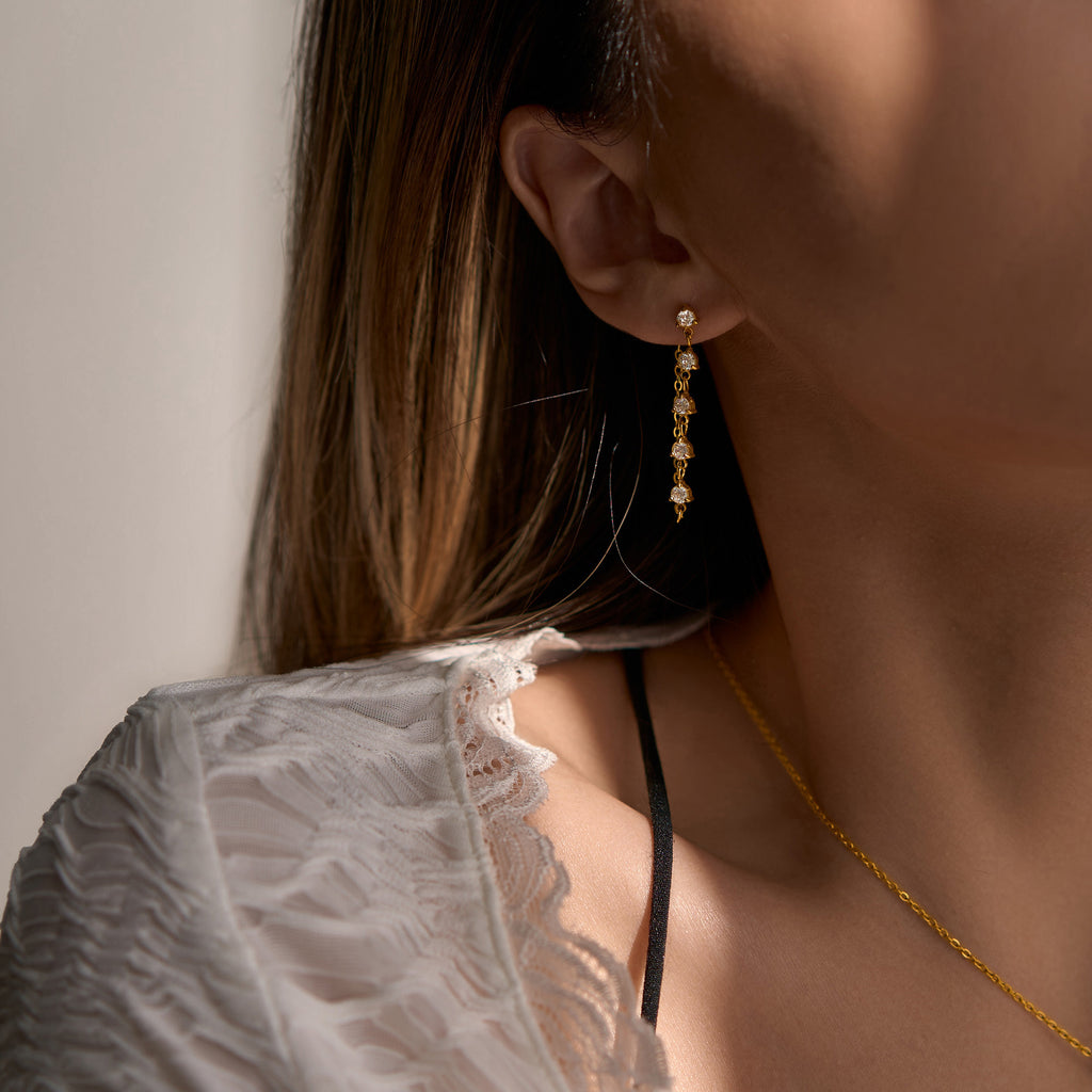 Lany Zirconia Dangling Earring