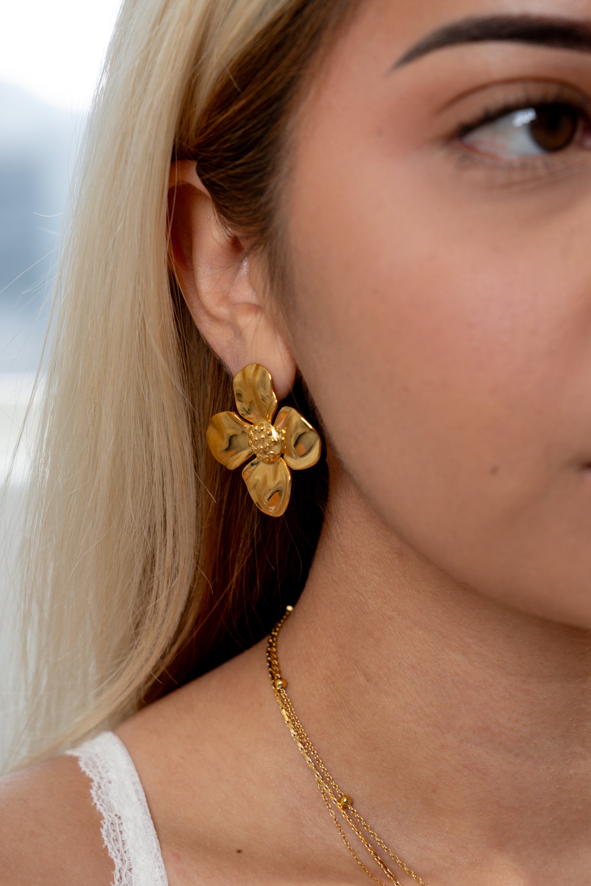 Stud Flower Earrings