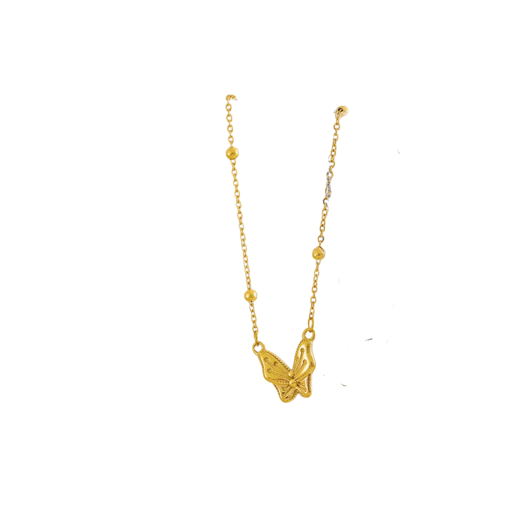 Beaded Butterfly Necklace