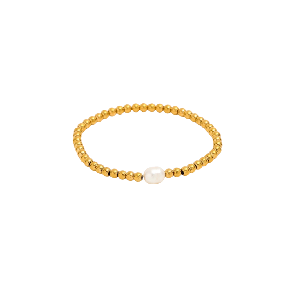 Elastic Pearl Beaded Bracelet